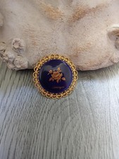 3,8 cm, broche en porcelaine