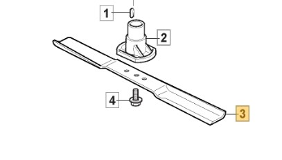 Lame mulching 410 originale - lame,