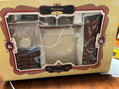 Miniature doll house furniture - house,