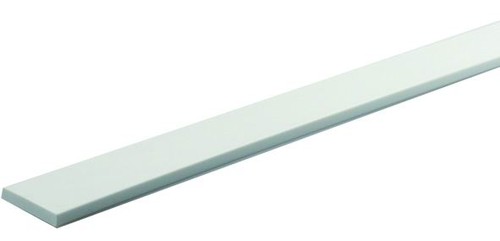 Profil plat pvc blanc 24x3 - blanc,