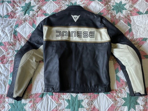 Dainese leather jacket black - dainese,