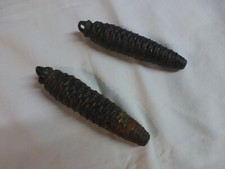 Lot de 2 poids sapinettes pomme de pin coucou horloge  pendule