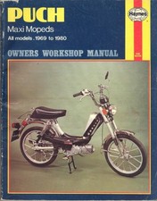 PUCH MAXI,SPORT,SUPER,N,N2,S,S2,D,EXECUTIVE,SKX GL MOPED HAYNES MANUAL 1969-1980