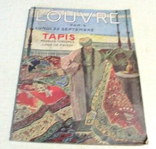 Catalogues at the LOUVRE PARIS carpet furniture hangings linen