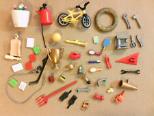 PLAYMOBIL LOT / HOME ACCESSORIES / BIKE, CUT, GAS CANDY, DRILL... / TB