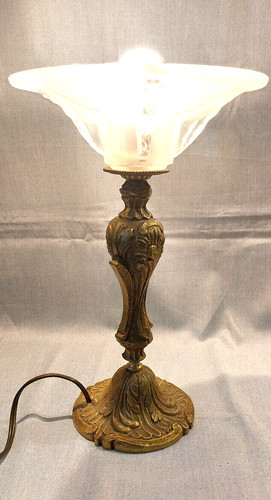Ancienne lampe bronze - ancienne,