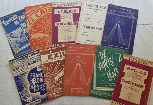 Lot partitions musique 1960 - lot,