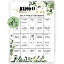 50 Cartes Bingo de Mariage