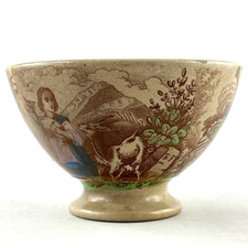 SMALL BOWL OLD THÉOFILE FENAL earthenware in BADONVILLER 19th century, digoin/limoges...