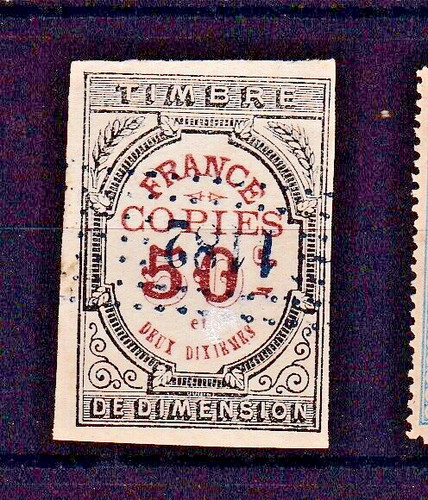 Timbre france fiscaux - france,
