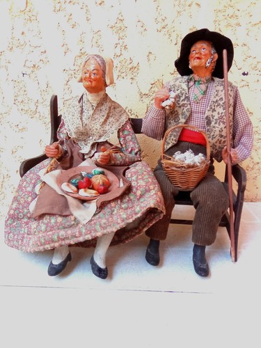 Couple santons anciens de - de,