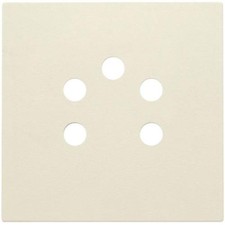 Niko 12-690-01 Finishing Set for 5-Pin Phone Socket, PR20 Cream