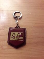 1960s Leather Keychain Motorcycle Helmets DESMET