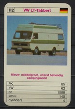 Volkswagen Bus LT Tabbert Kwartet card/Quartet card/Spielkarte
