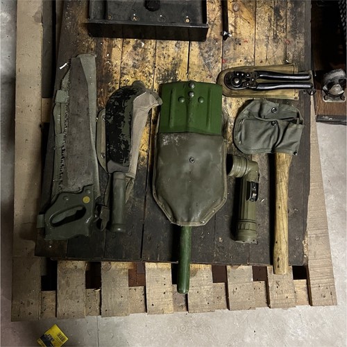 Lot outils militaires pelle - lot, :