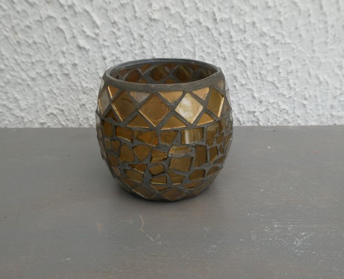 Photophore verre mosaique - photophore,