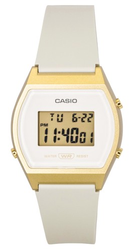Montre casio crème quartz - casio,