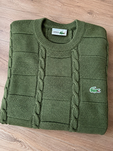 Pull torsade lacoste vintage - pull,