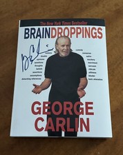 Comedian George Carlin Authentic Signed Autograph Brain Droppings Book Rare HTF