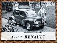 vintage brochure 1950s Renault 4 hp "54" brochure brochure