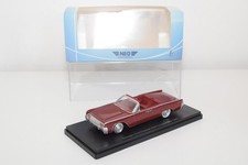 B81 1:43 NEO NEO47050 LINCOLN CONTINENTAL 53A CONVERTIBLE 1961 MAROON MIB