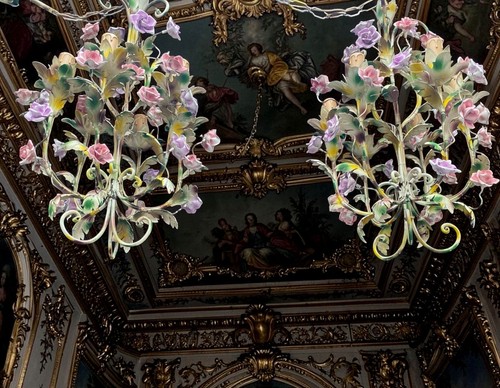 Paire lustres floraux en - paire,