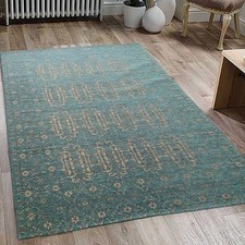 Tapis salon oriental poil ras