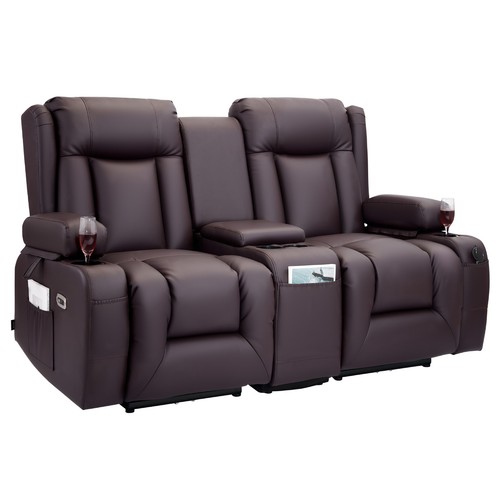 Vevor loveseat recliner sofa - vevor,