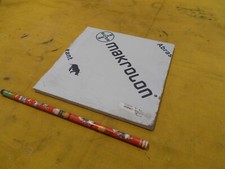 MAKROLON CLEAR POLYCARBONATE SHEET glazing plastic flat stock 1/4" x 6" x 6"