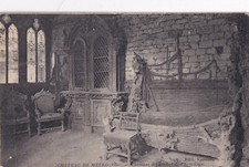 Old postcard postcard MELLO castle bedroom of the Hermitage ti