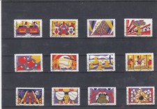 FRANCE 2017 LA FETE FORAINE SERIE COMPLETE DE 12 TIMBRES OBLITERES