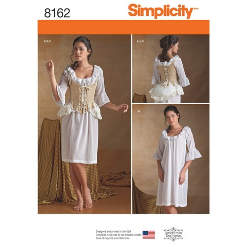 Simplicity 8162 18th - , siècle