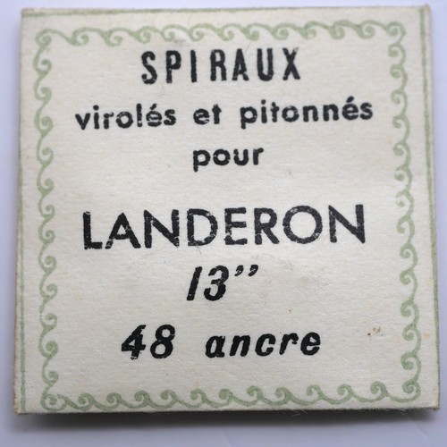 Spiral balancier landeron - spiral,