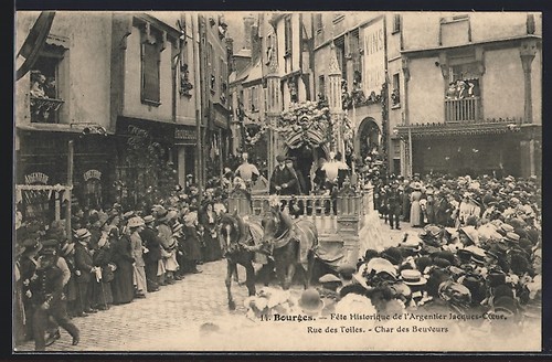 Cpa bourges fete - cpa, bourges,