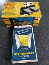 Lestrade Stereoscope in Original Box 13 Views Stereocarte Bruguiere Paris »