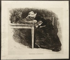 Eau-forte de Félicien ROPS