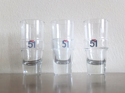 Lot verres pastis 51 - de, 3