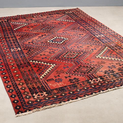 Tapis ancien laine noeud - ancien,