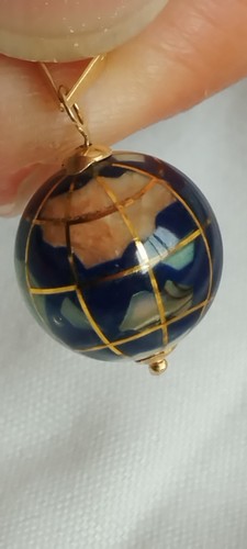 Pendentif globe terrestre - pendentif,