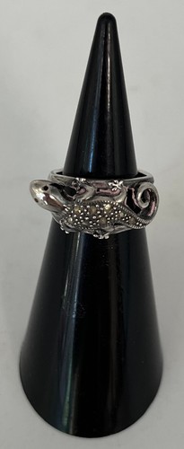 Bague argent marcassite - bague, argent/