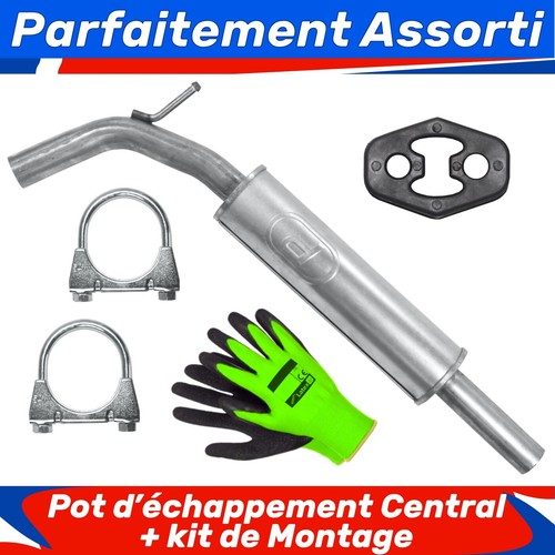 Pot échappement central - pot, d’échappement