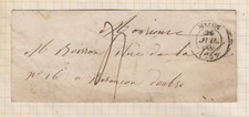 ENTIER POSTAL 1848 CACHET
