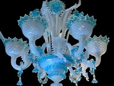 lustre Rezzonico blanc soie et