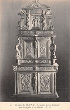 75-PARIS MUSEE DE CLUNY ARMOIRE AVEC DRESSOIR-N�T5111-C/0267