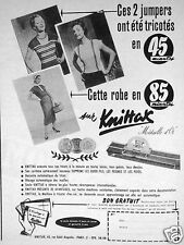 ADVERTISEMENT KNITTAX KNITTING MACHINE THESE 2 JUMPERS KNITTED IN 45 MN