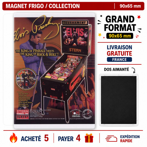 Magnet frigo flipper - magnet, elvis