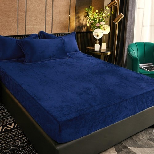 Drap housse 160x200 peluche - cm,
