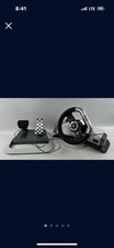Microsoft Xbox 360 Wireless Racing Steering Wheel With Pedals & Clam  TESTED