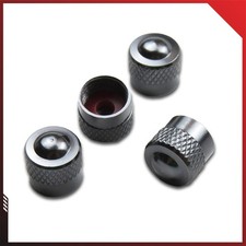 Valve Caps 4 Pieces Aluminium Valve Cover Schrader Cover Car Valve Protection Cap