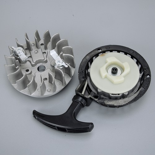 Pull starter flywheel set - starter, &